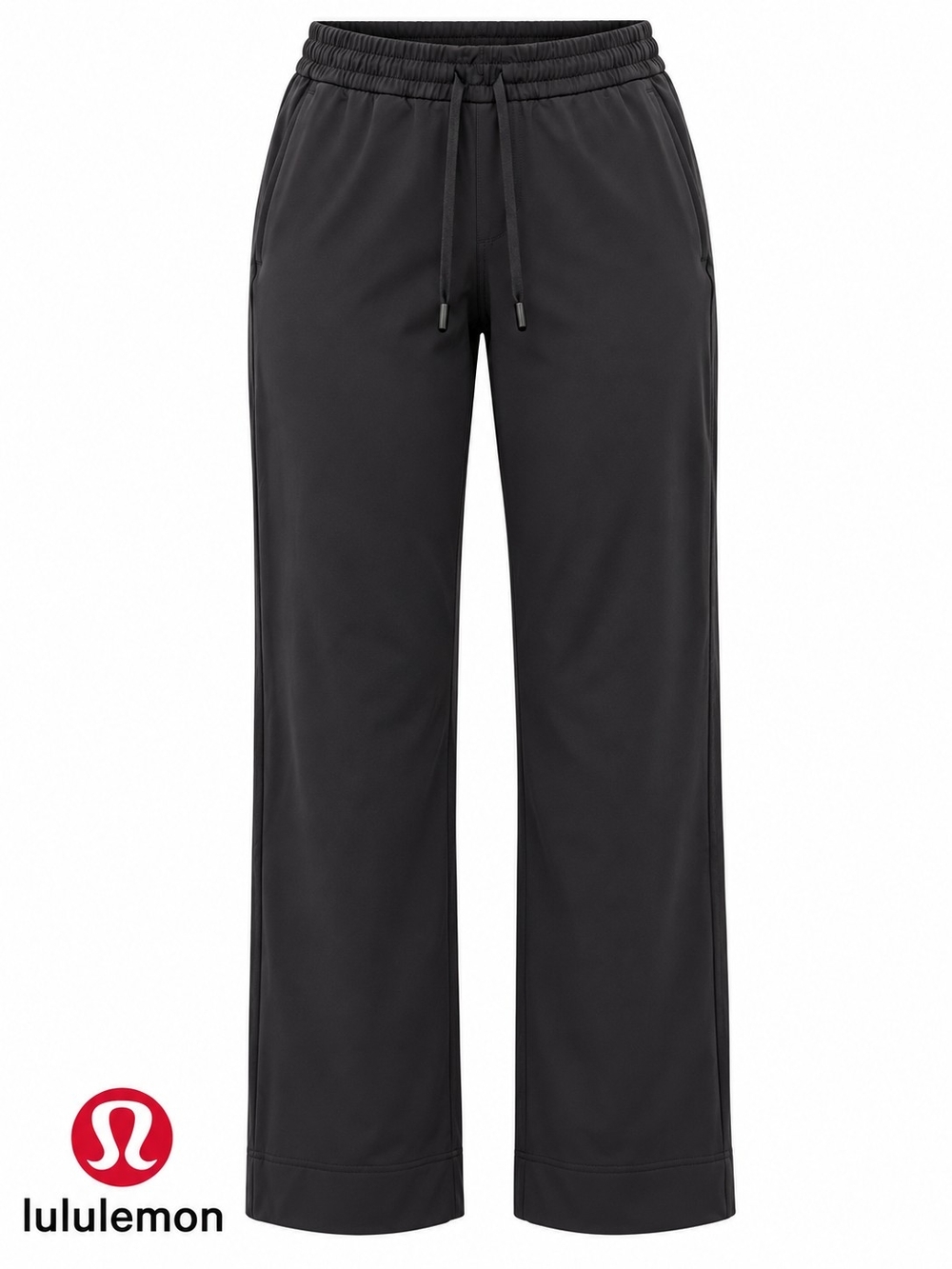 lululemon athletica Men’s Black Wide-Leg Drawstring Sweatpants